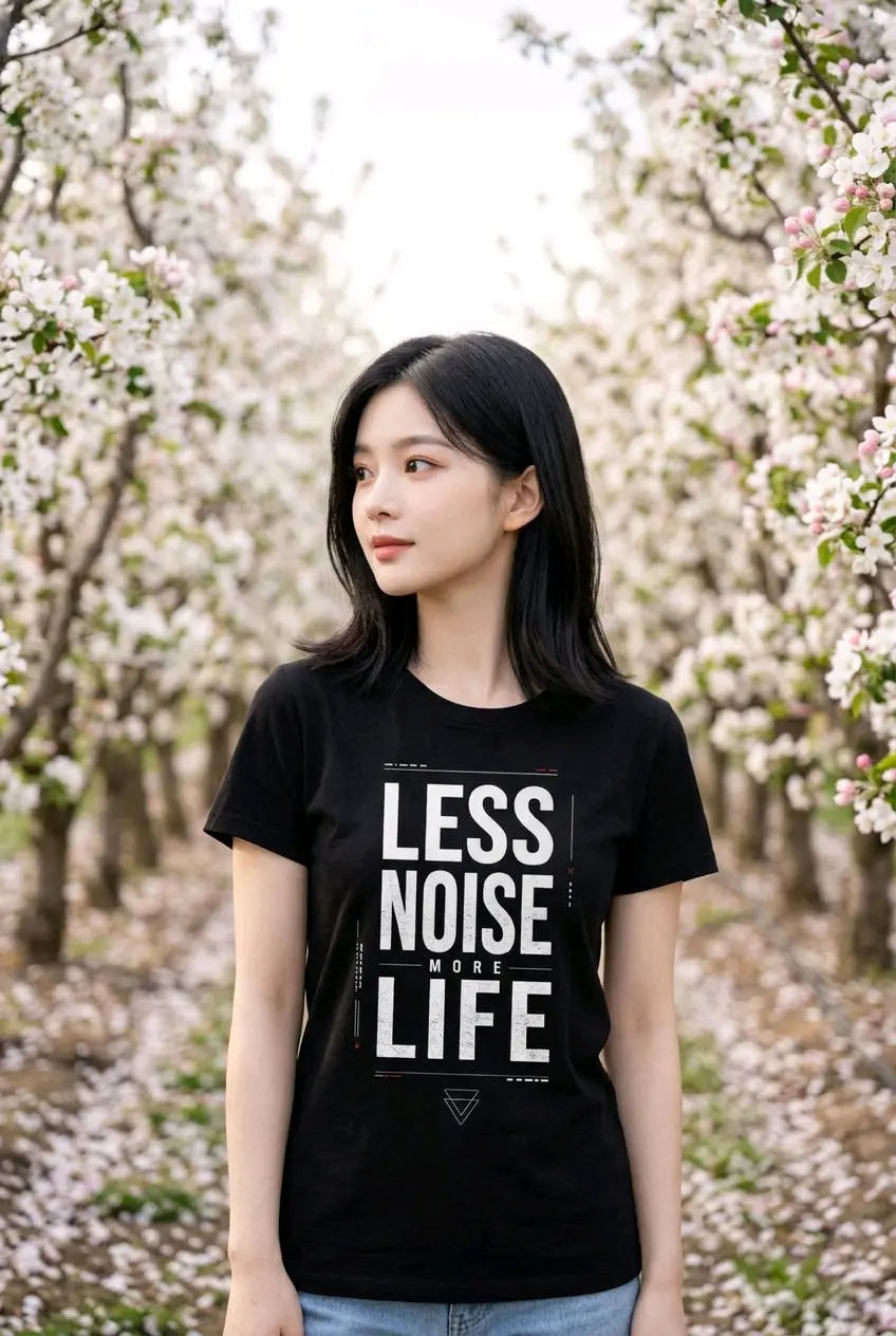 Less Noise More Life T-Shirt TeeStation