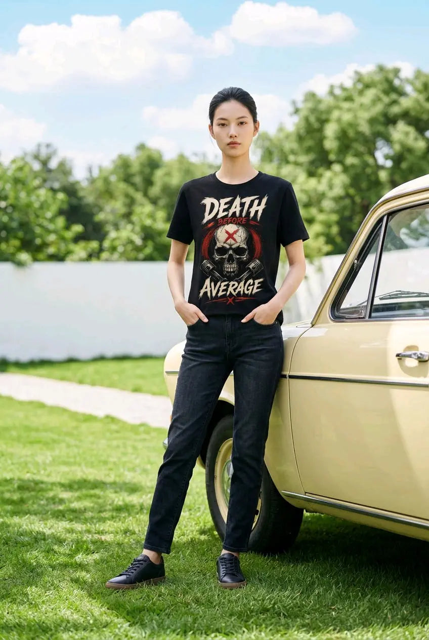 Death Before Average T-Shirt TeeStation