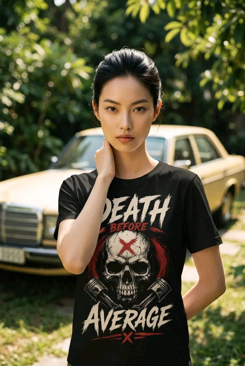 Death Before Average T-Shirt TeeStation