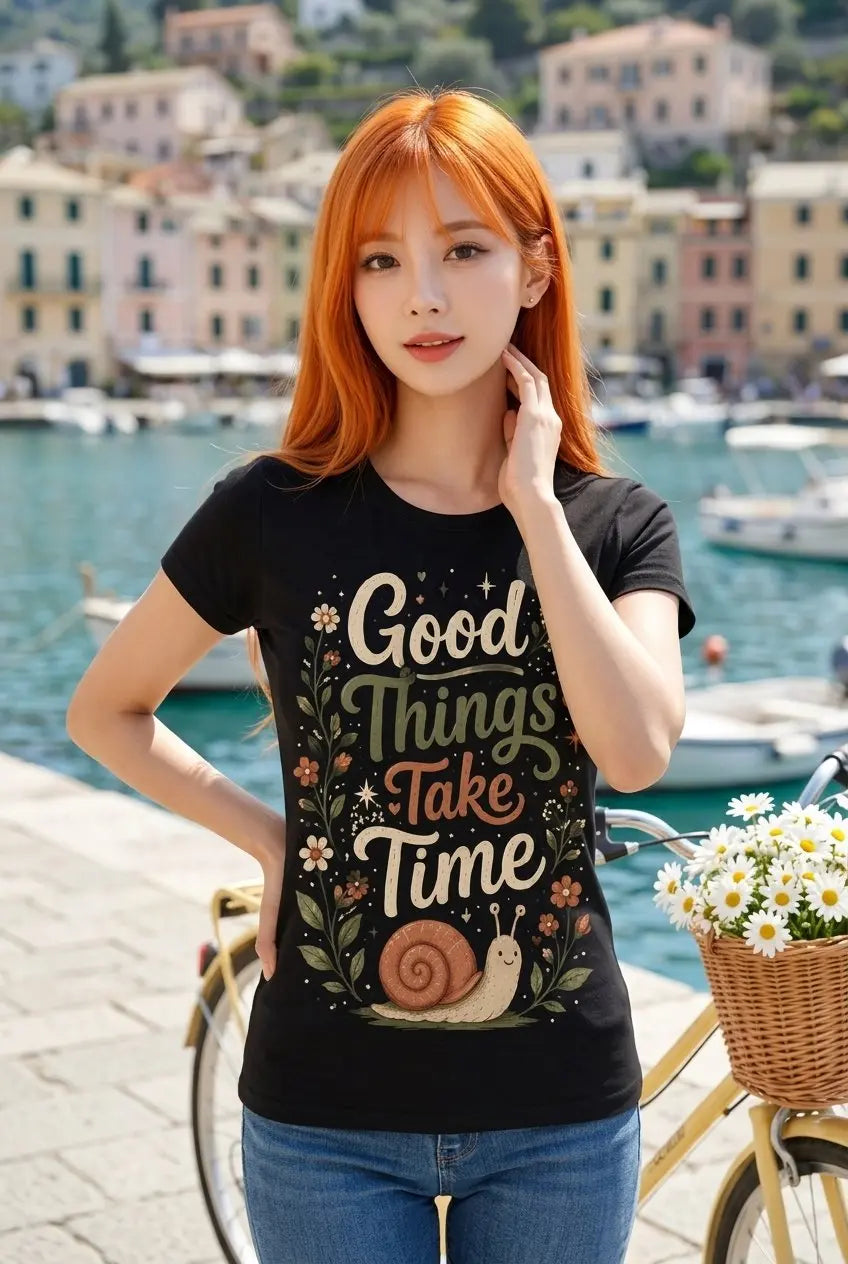 Good Things Take Time T-Shirt TeeStation