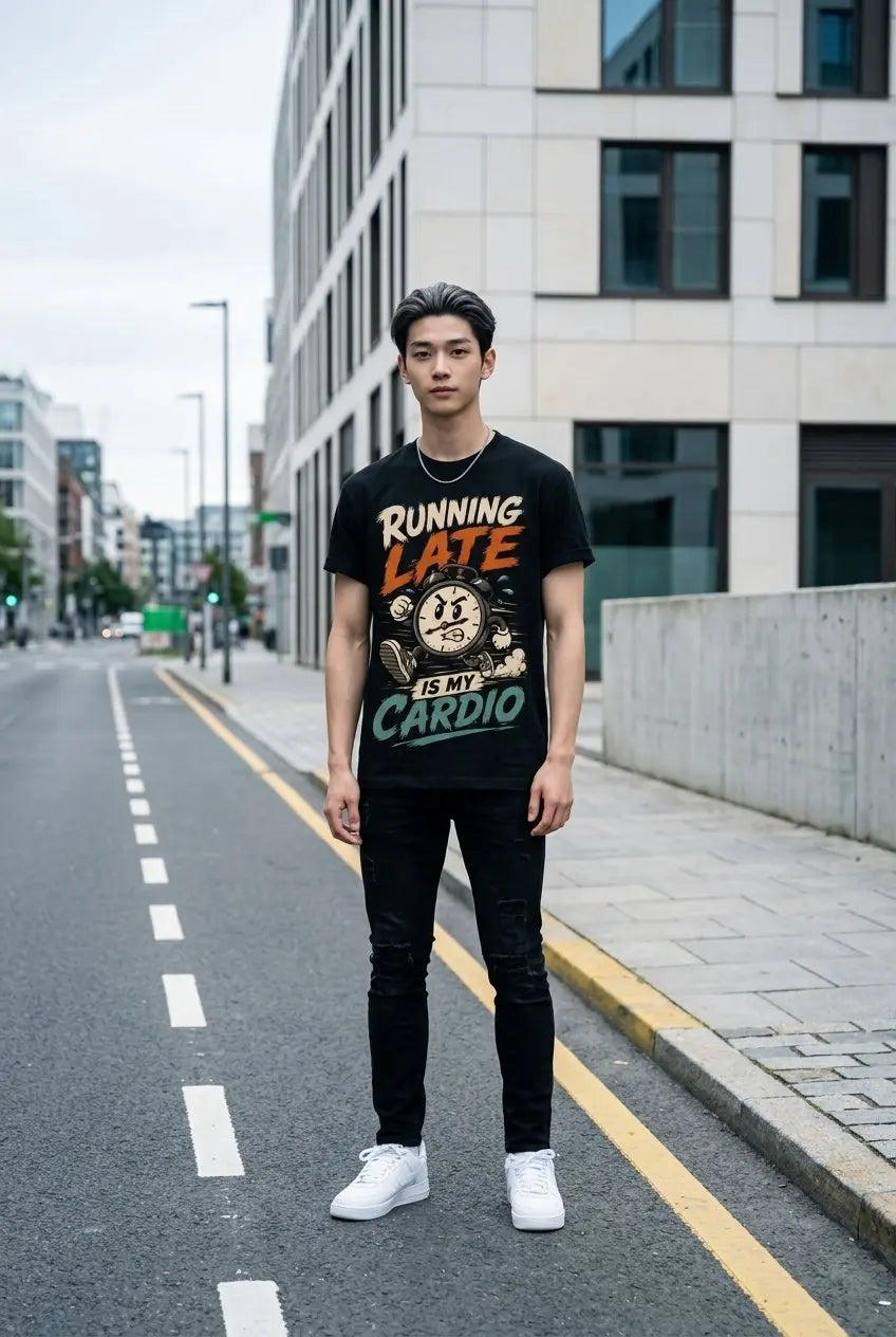 Running Late is My Cardio T-Shirt TeeStation