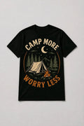 Camp More Worry Less T-Shirt TeeStation