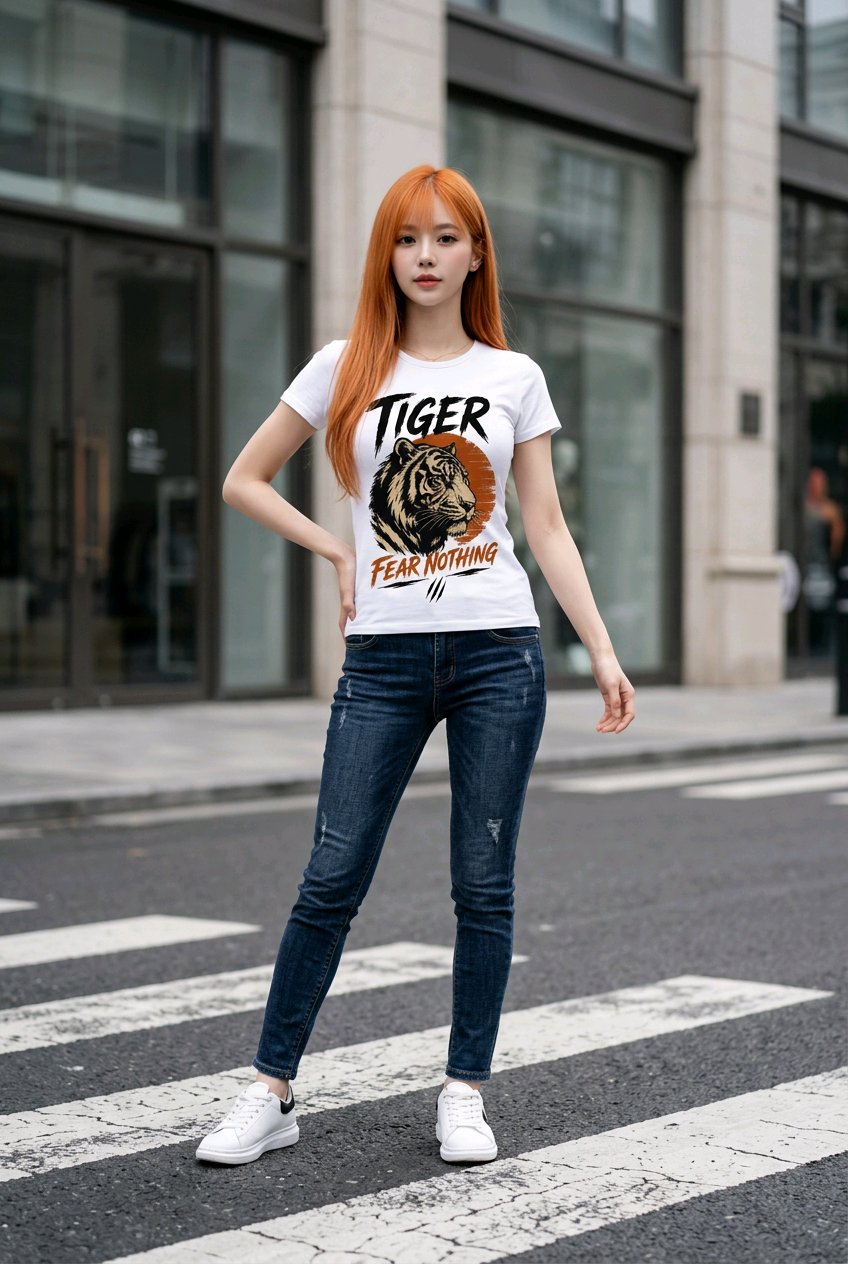 Tiger Fear Nothing T-Shirt TeeStation