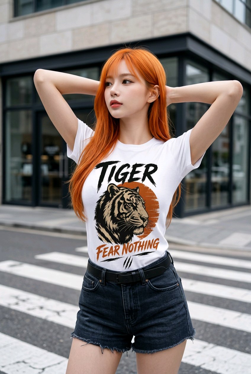 Tiger Fear Nothing T-Shirt TeeStation
