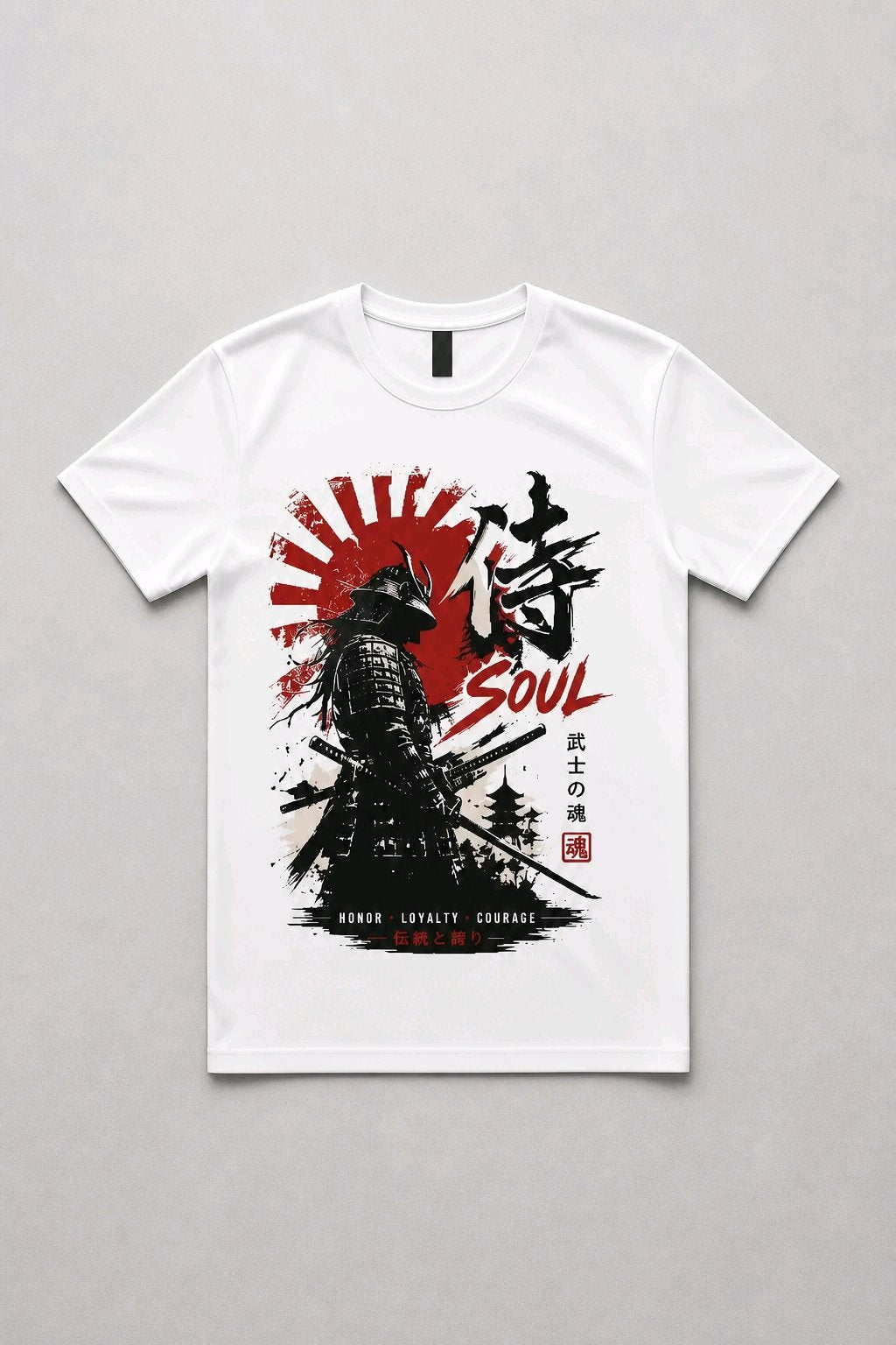 Japanese Samurai Soul T-Shirt TeeStation