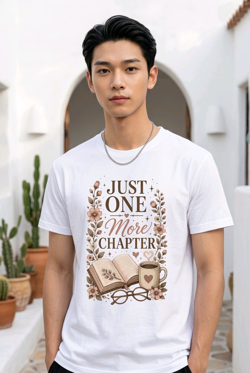 Just One More Chapter T-Shirt TeeStation