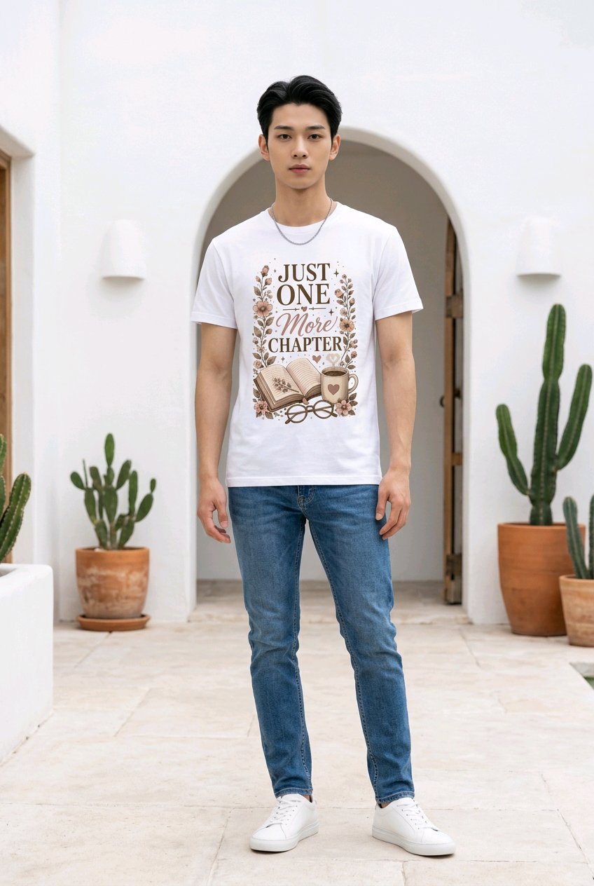Just One More Chapter T-Shirt TeeStation