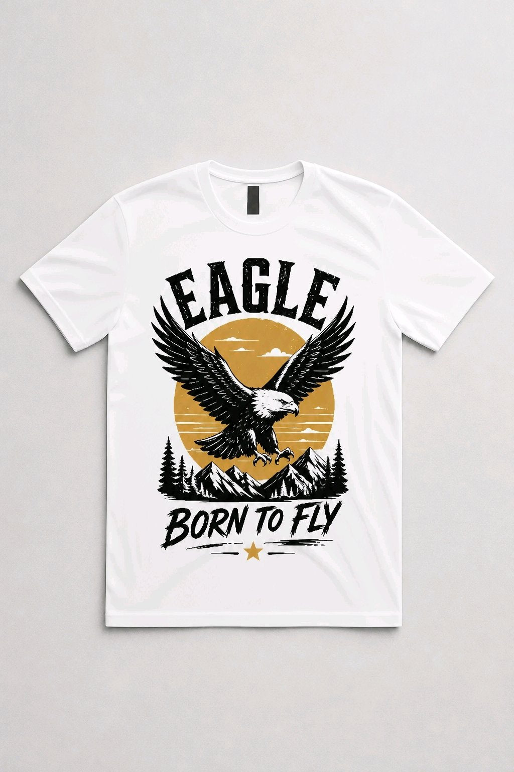 Eagle Born to Fly T-Shirt TeeStation