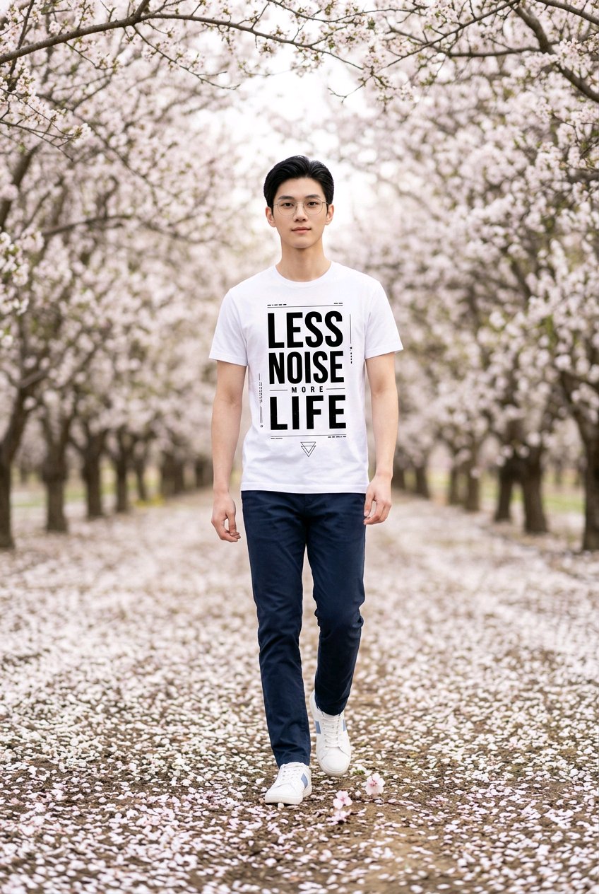 Less Noise More Life T-Shirt TeeStation