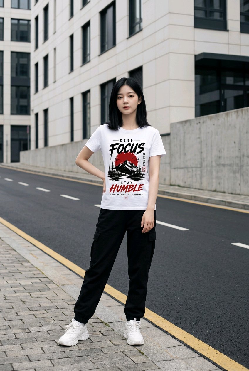 Keep Focus Stay Humble T-Shirt TeeStation