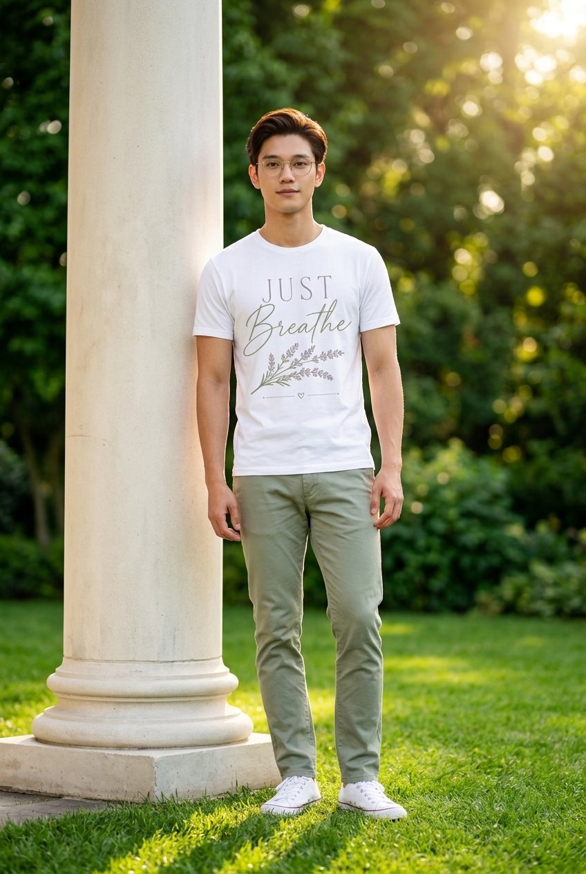 Just Breathe T-Shirt TeeStation