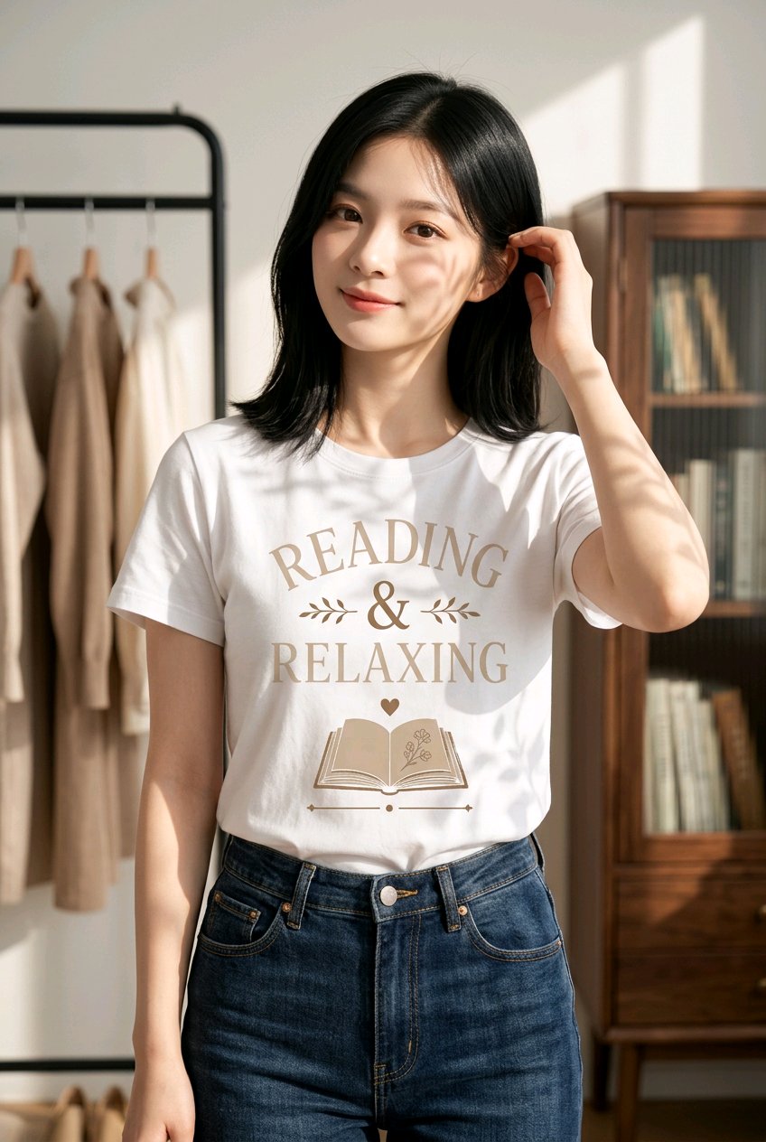 Reading and Relaxing T-Shirt TeeStation
