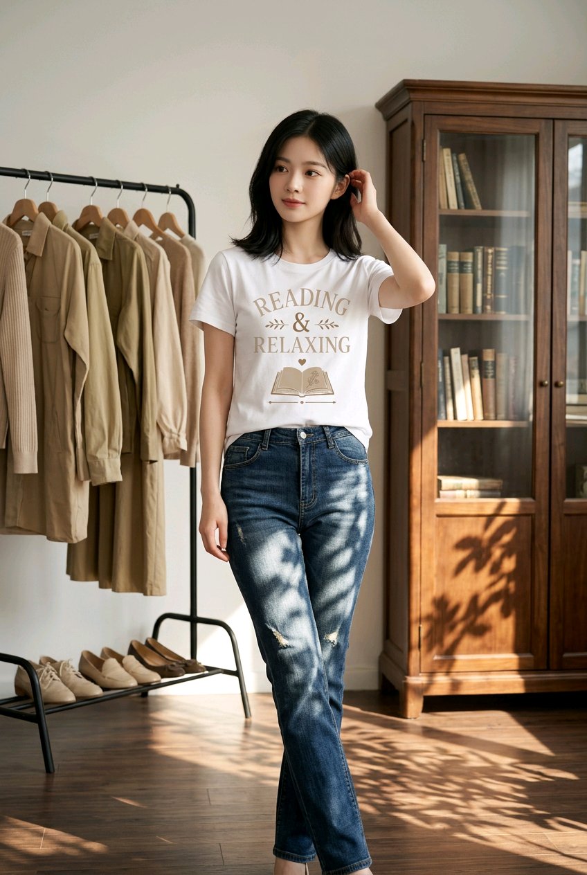 Reading and Relaxing T-Shirt TeeStation