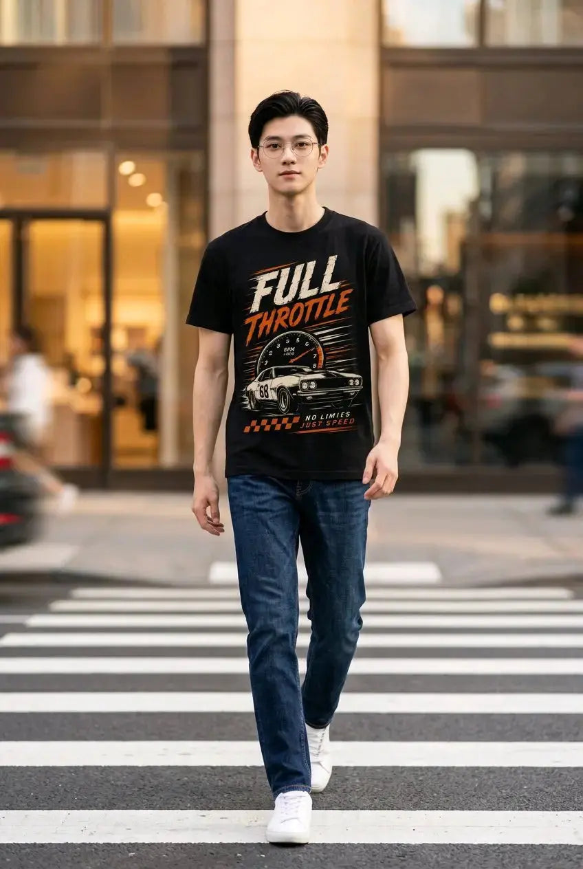 Full Throttle Racing T-Shirt TeeStation