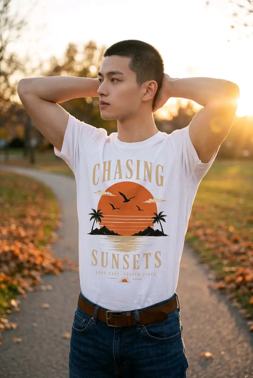 Chasing Sunsets Sunset Graphic T-Shirt