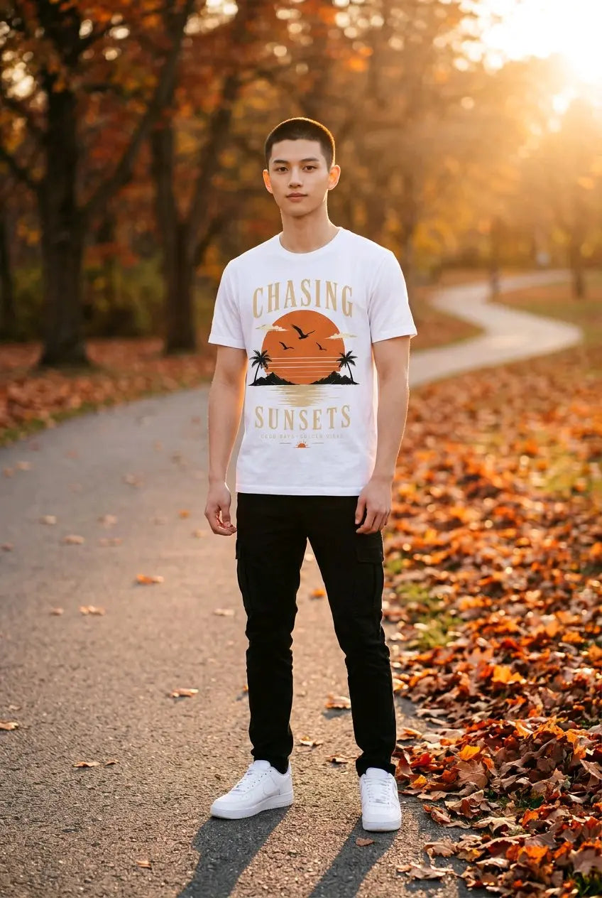 Chasing Sunsets Sunset Graphic T-Shirt